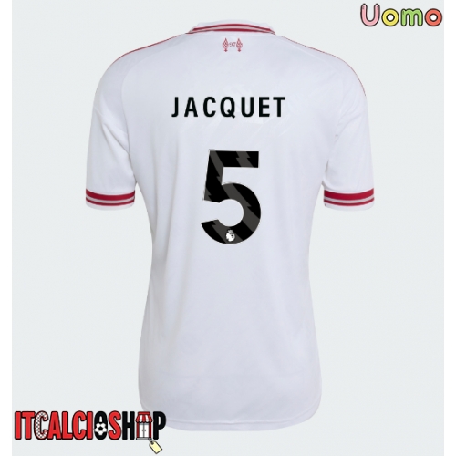 Liverpool Jeremy Jacquet #5 Seconda Maglia 2026-27 Manica Corta